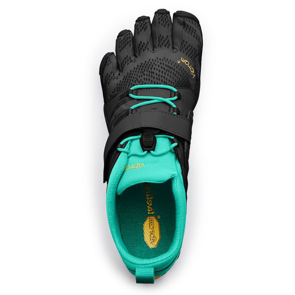 Vibram FiveFingers Dames V-Train 2.0 - Wandelschoenen Zwart/Groen - 635142YUK